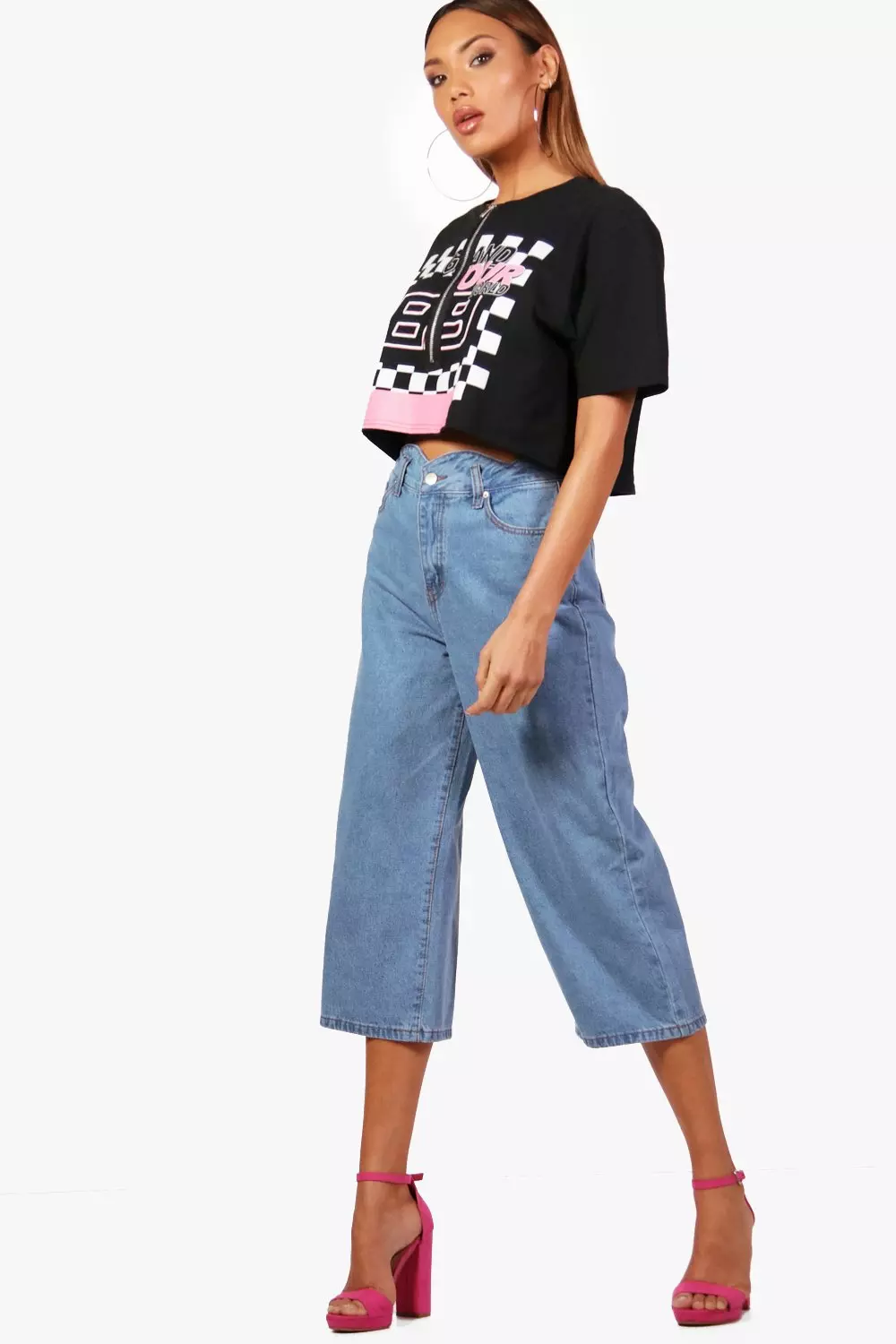 Lightweight best sale denim culottes